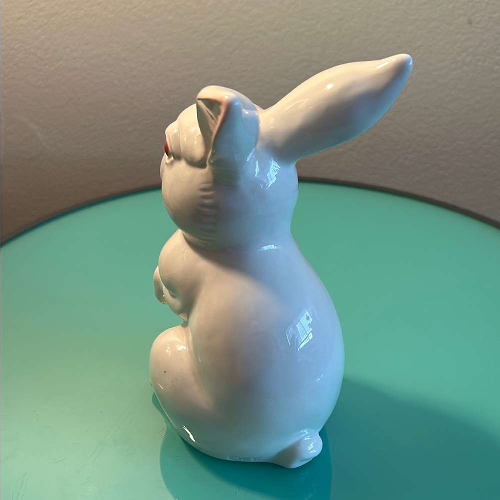 Ceramic White Rabbit Figurine - Picture 3 of 6